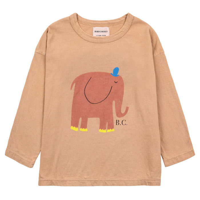 Bobo Choses Child Elephant T-shirt Brown
