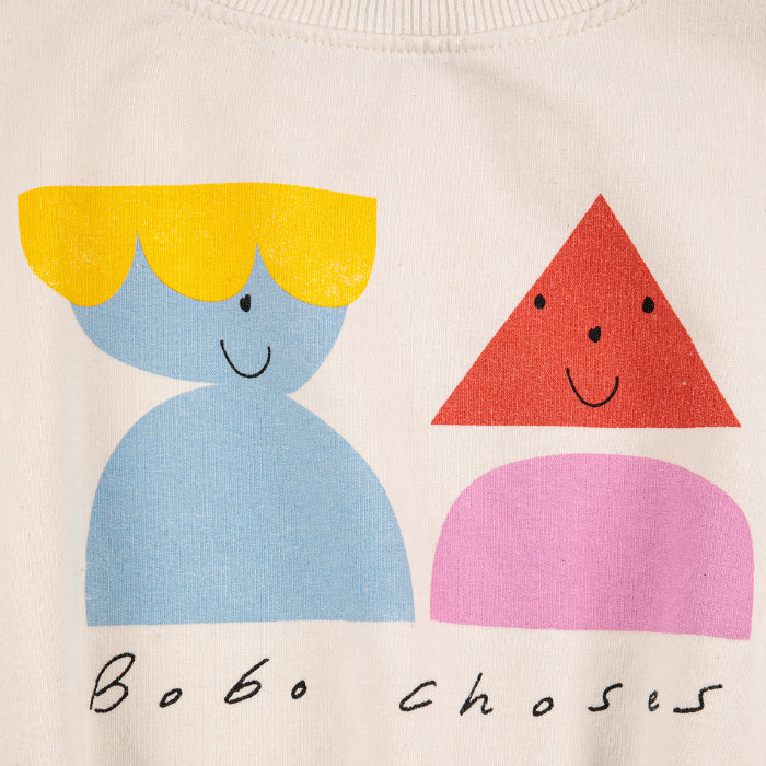 Bobo Choses Child Funny Friends Sweatshirt Cream - Advice from a