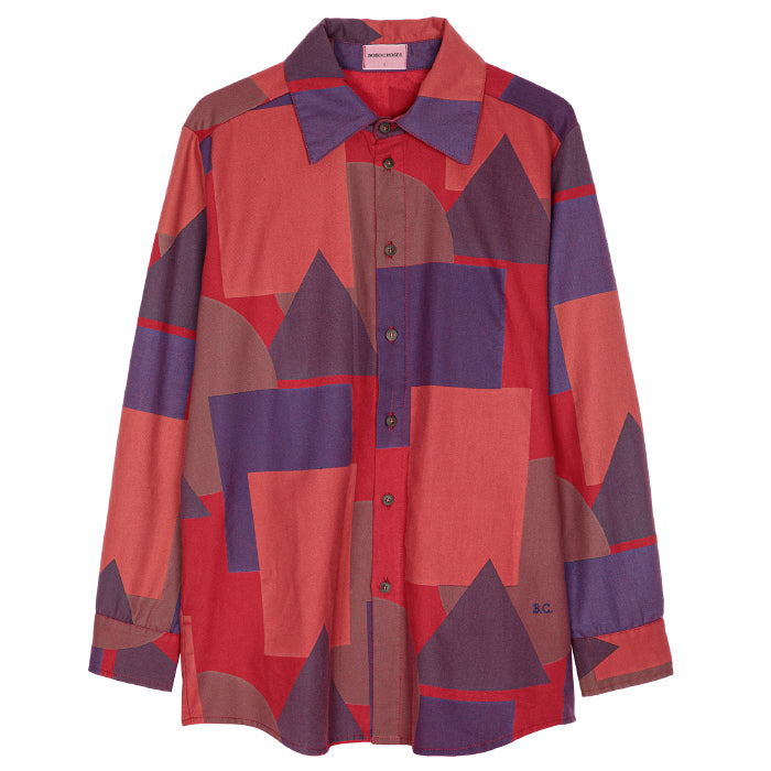 Bobo Choses Woman All Over Geometric Print Long Shirt Multicolour