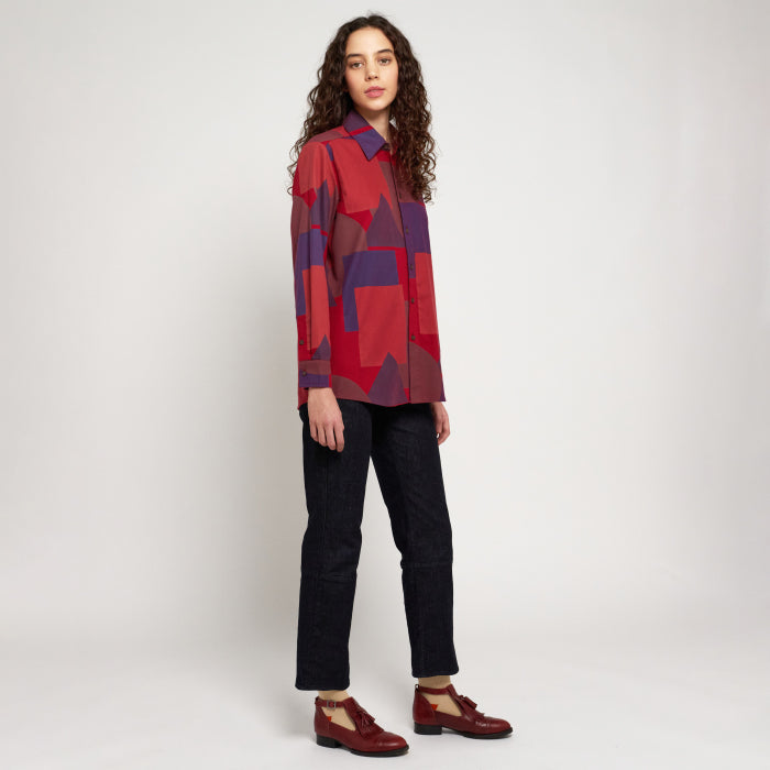 Bobo Choses Woman All Over Geometric Print Long Shirt Multicolour