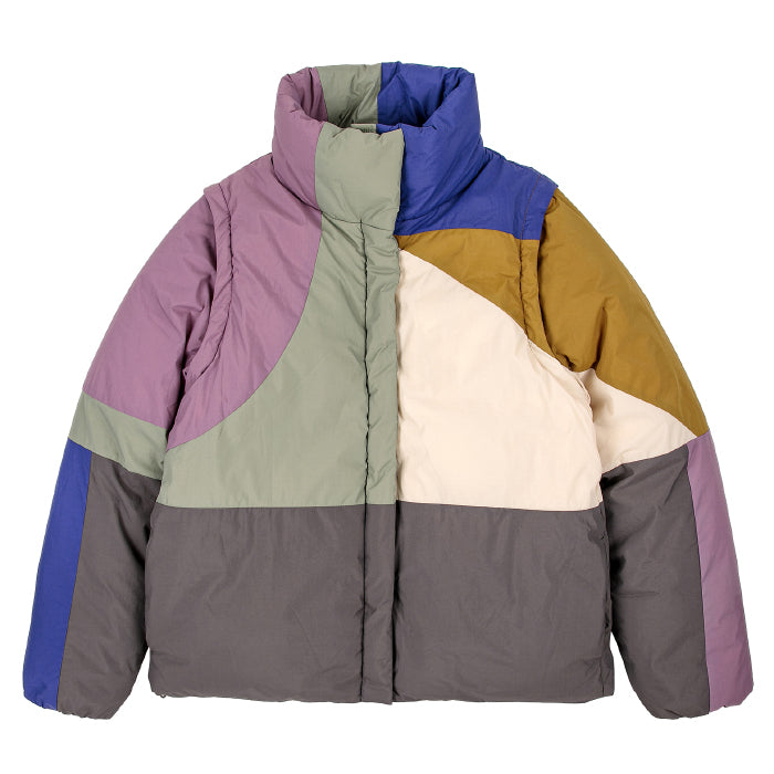 Bobo Choses Woman Landscape Colour Block Puffer Jacket Multicolour
