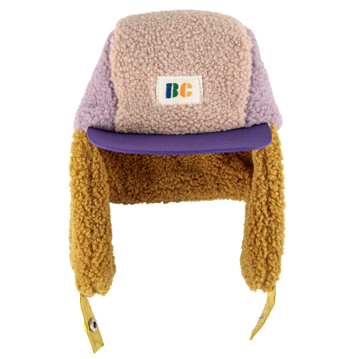 Bobo Choses Baby Colourblock Chapka Hat Pink