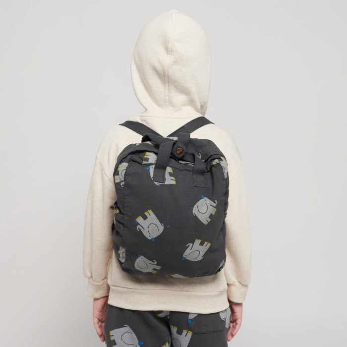 Bobo Choses Child All Over Elephant Backpack Grey