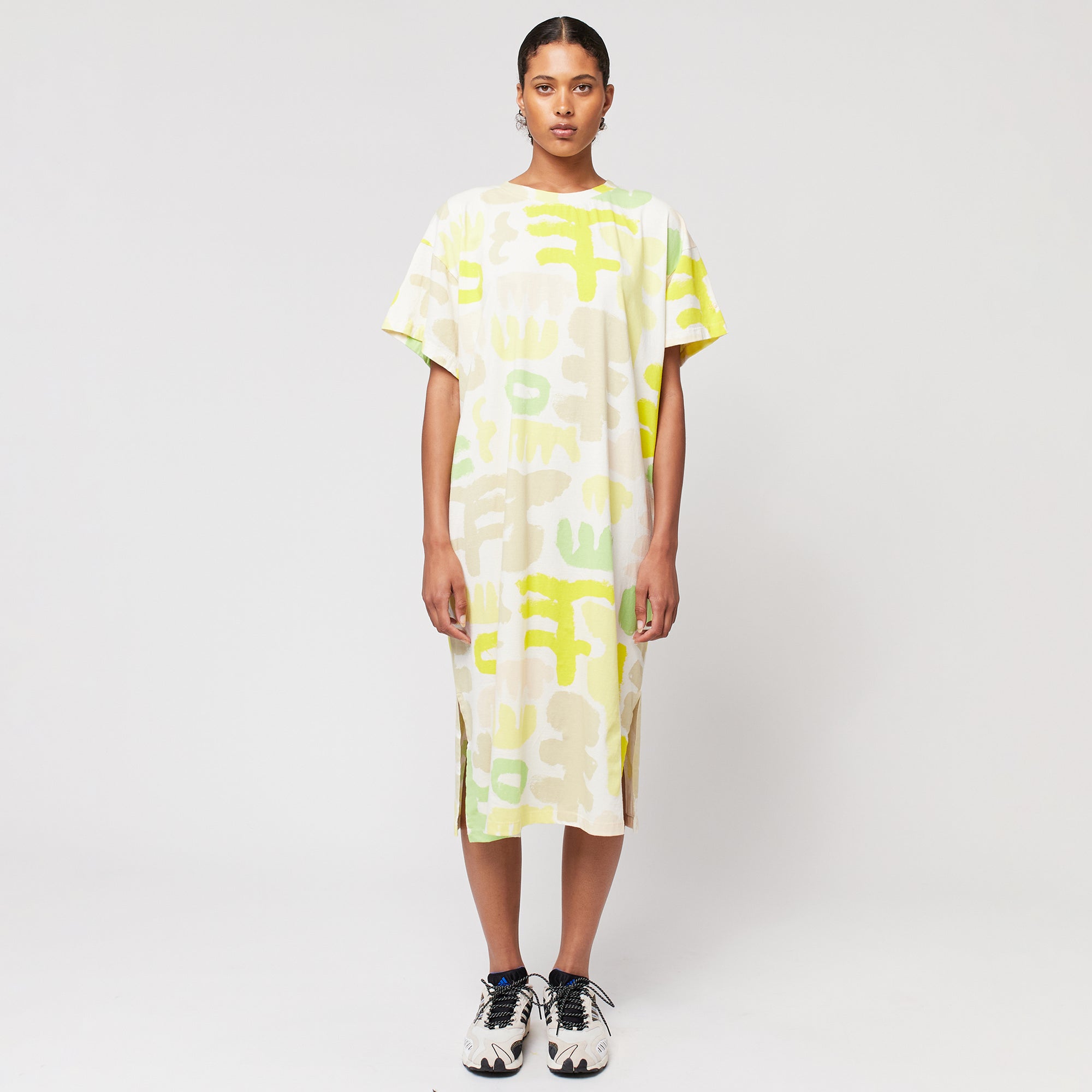 Bobo Choses Woman Long T-shirt Dress Multicolour Carnival Print