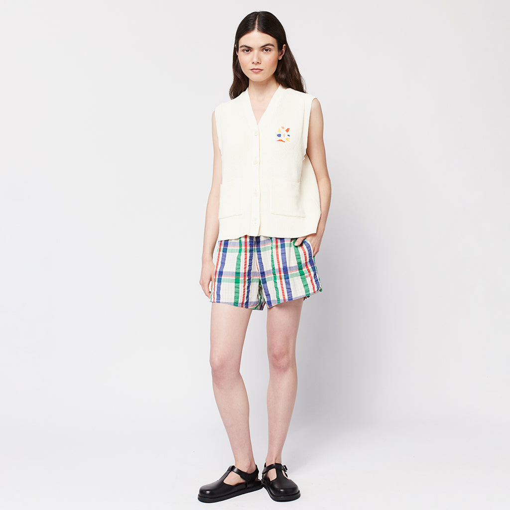 Bobo Choses Woman Madras Check Shorts Multicolour Advice from a Caterpillar
