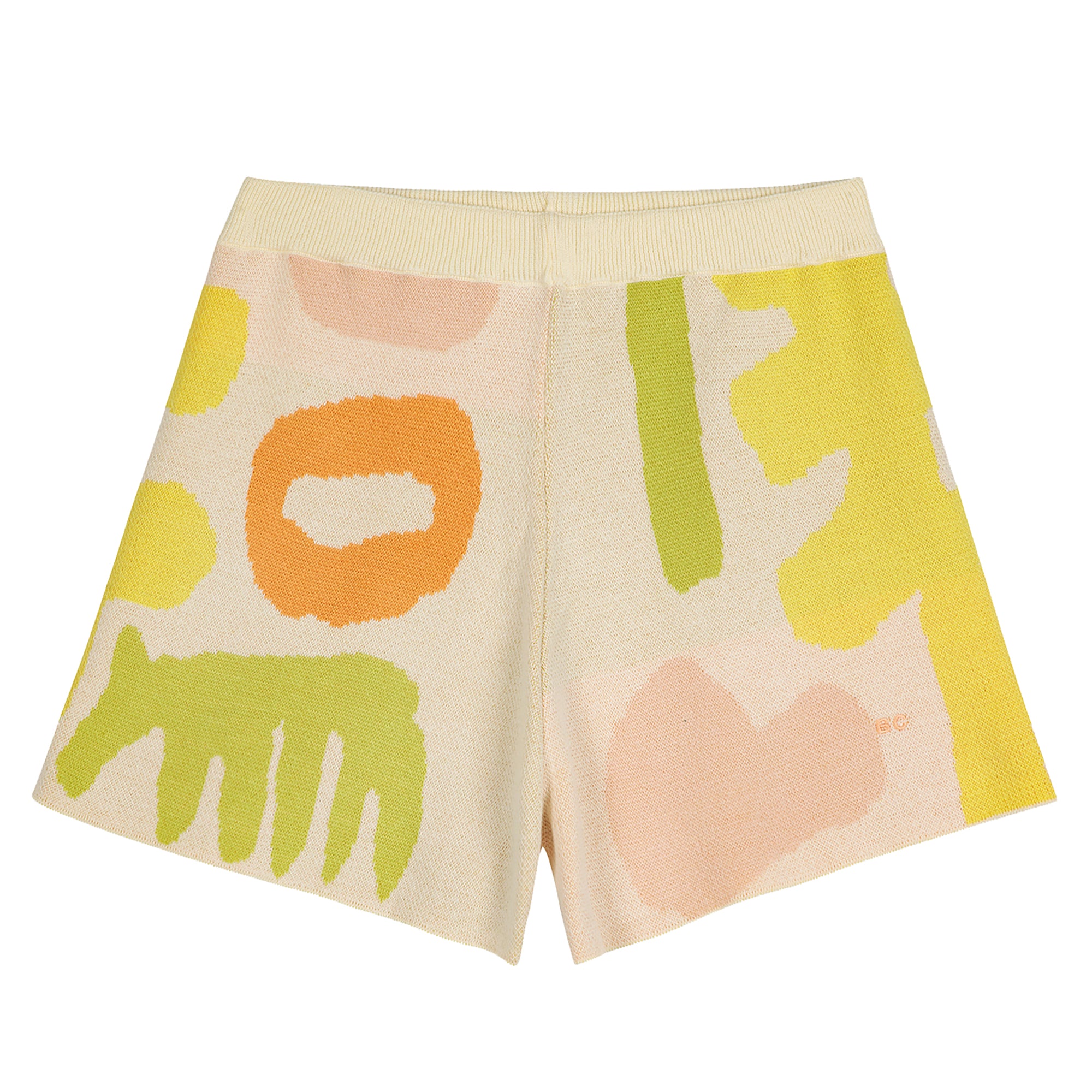 Bobo Choses Woman Knit Shorts Multicolour Carnival Print