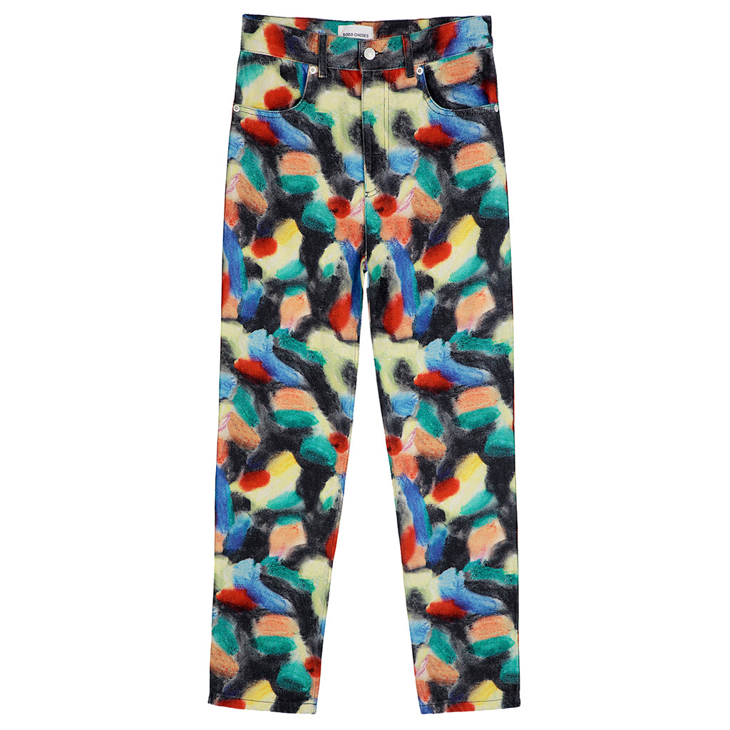 Bobo Choses Woman Tapered Pants Fantasy World Print Multicolour