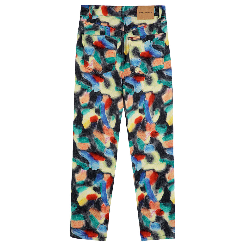Bobo Choses Woman Tapered Pants Fantasy World Print Multicolour