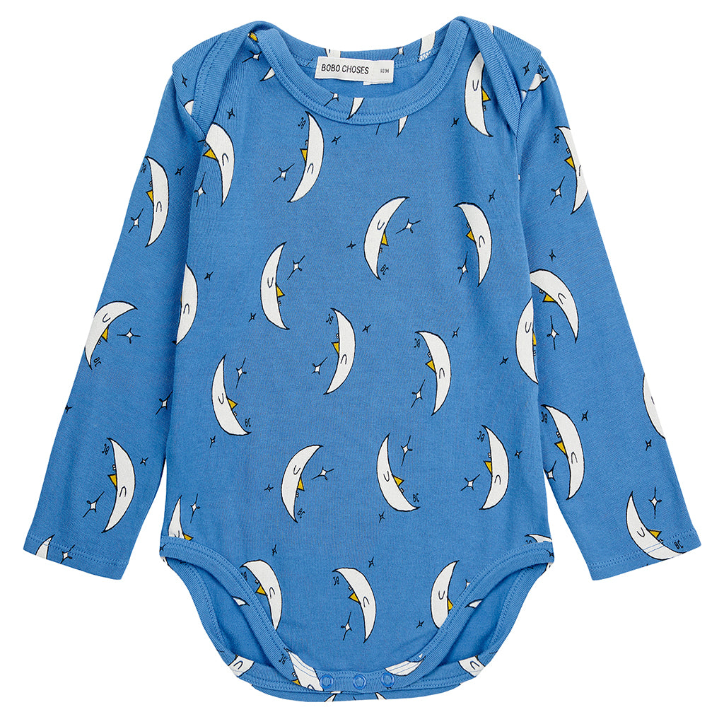 Bobo Choses Baby Beneath The Moon All Over Bodysuit Blue