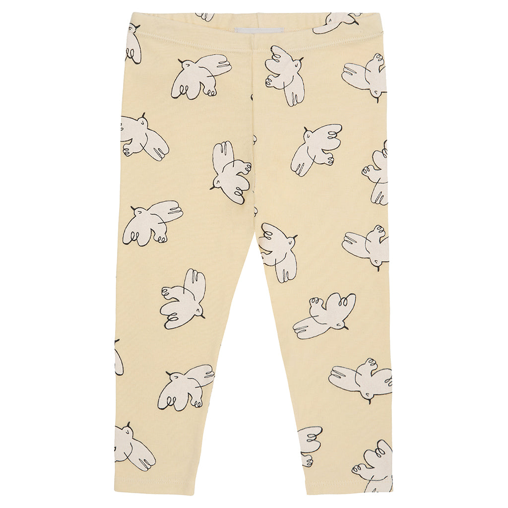 Bobo Choses Baby Freedom Bird All Over Leggings Yellow