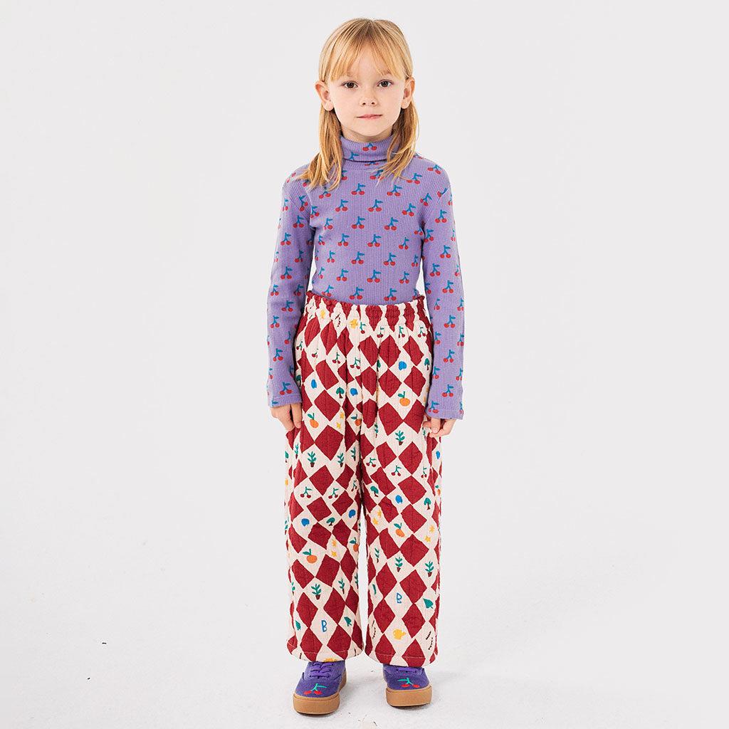 Bobo Choses Child Cherry All Over Turtleneck T-shirt Purple