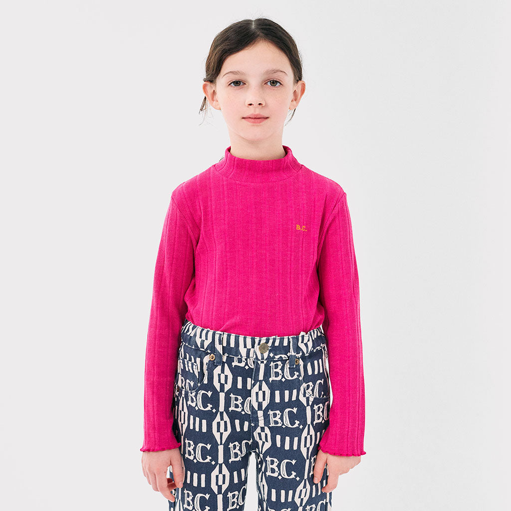 Bobo Choses Child Fantasy Turtleneck T-shirt Fuchsia Pink