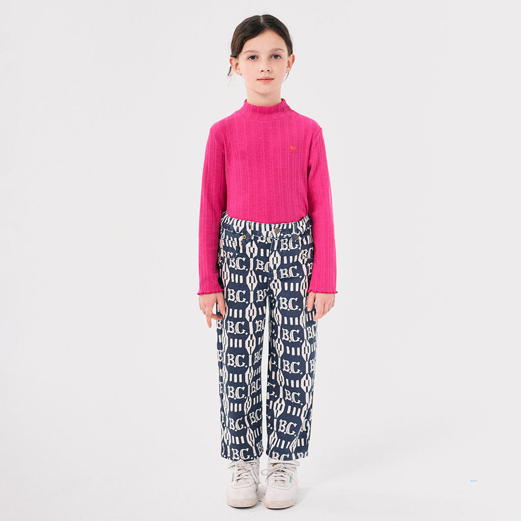 Bobo Choses Child Fantasy Turtleneck T-shirt Fuchsia Pink