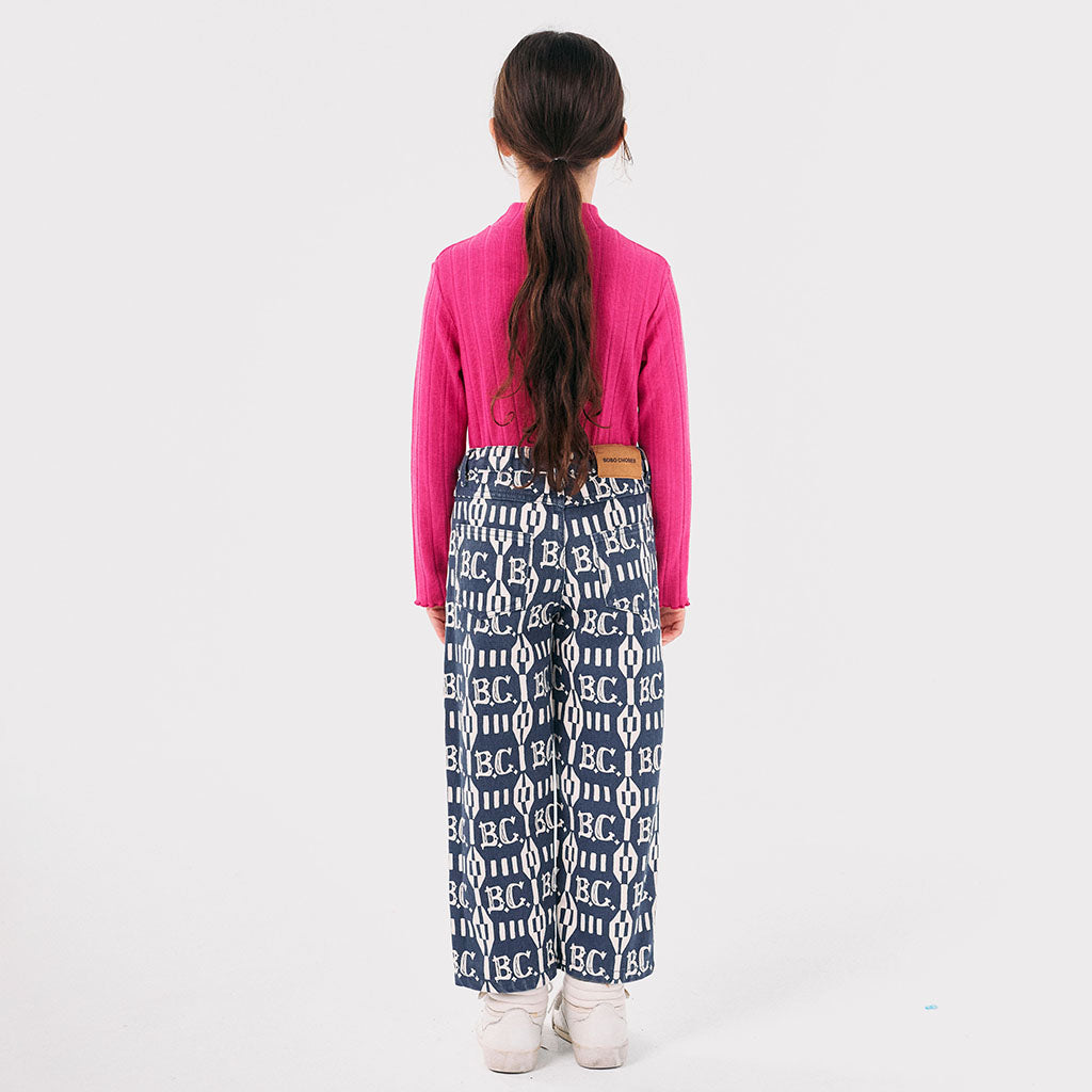 Bobo Choses Child Fantasy Turtleneck T-shirt Fuchsia Pink