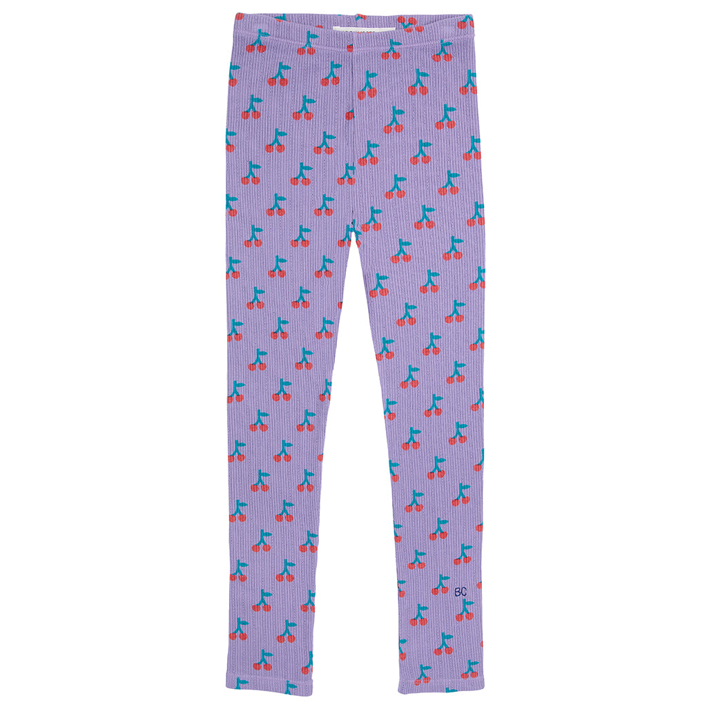Bobo Choses Child Cherry All Over Leggings Purple