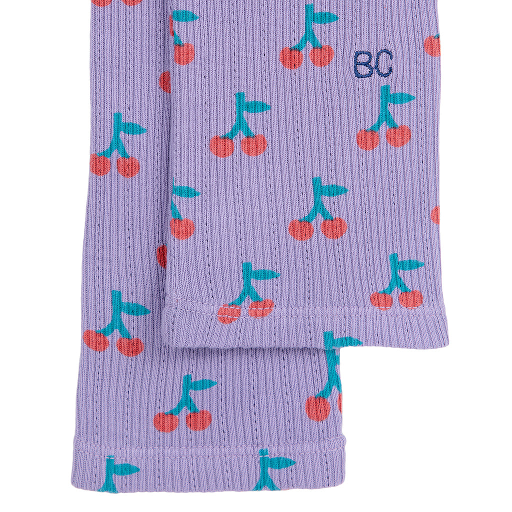 Bobo Choses Child Cherry All Over Leggings Purple