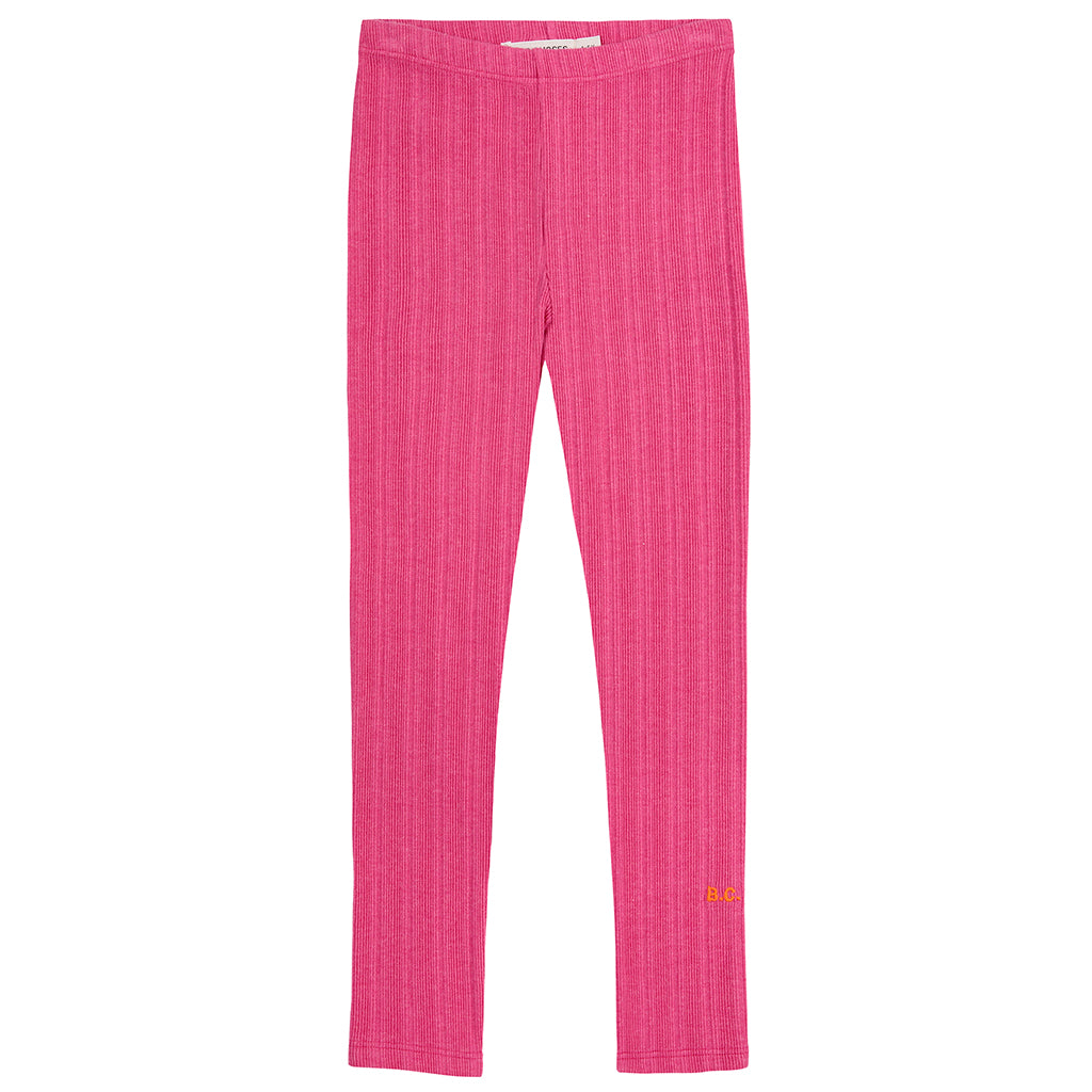 Bobo Choses Child Ribbed Leggings Fuchsia Pink