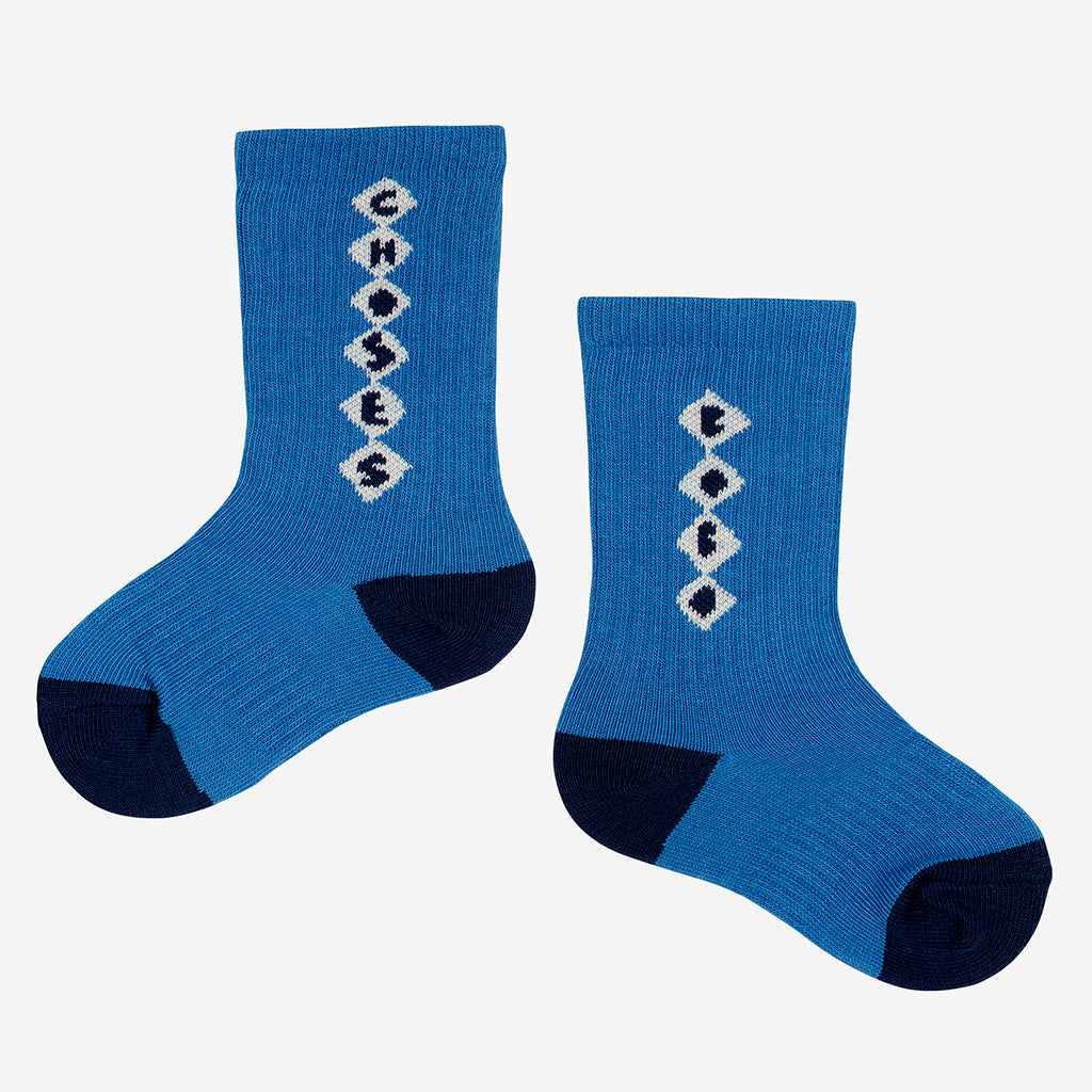 Bobo Choses Baby Bobo Diamonds Socks Blue