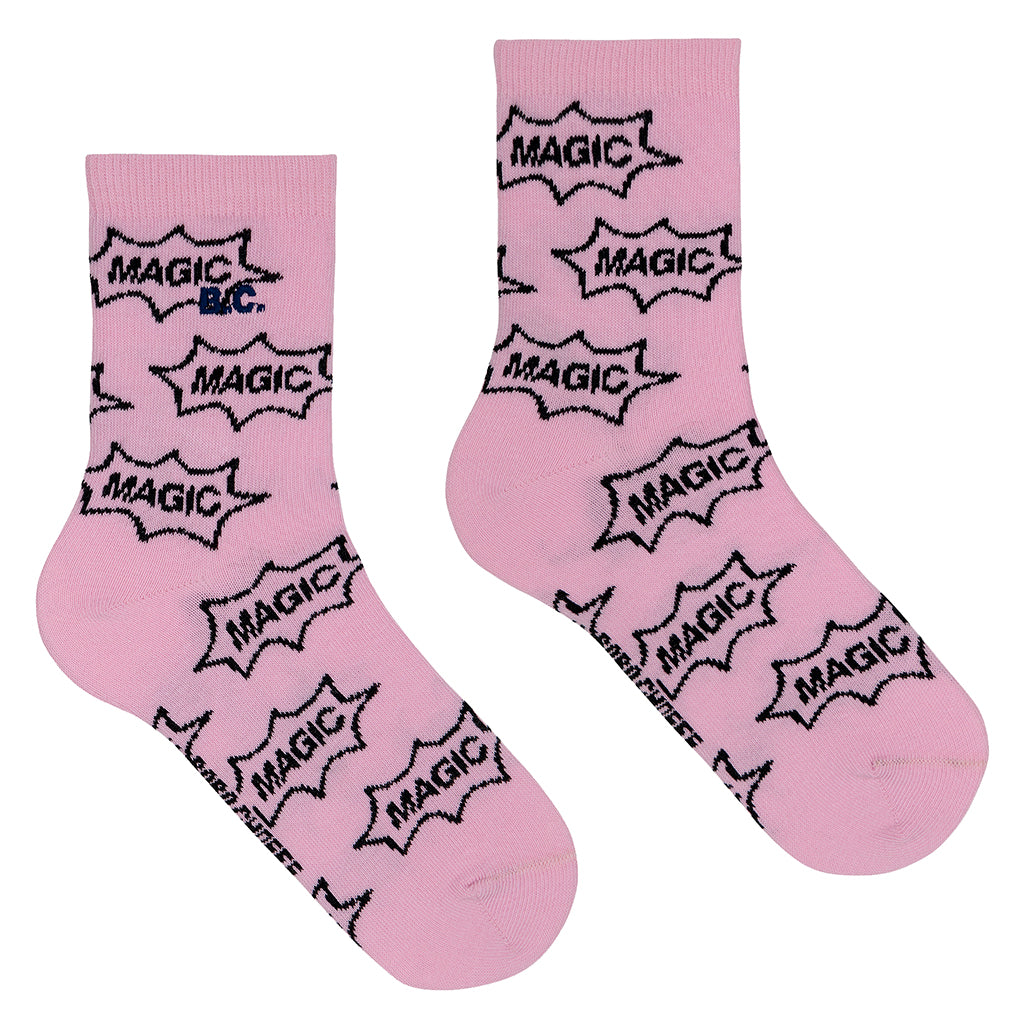 Bobo Choses Child It&#39;s Magic All Over Socks Light Pink