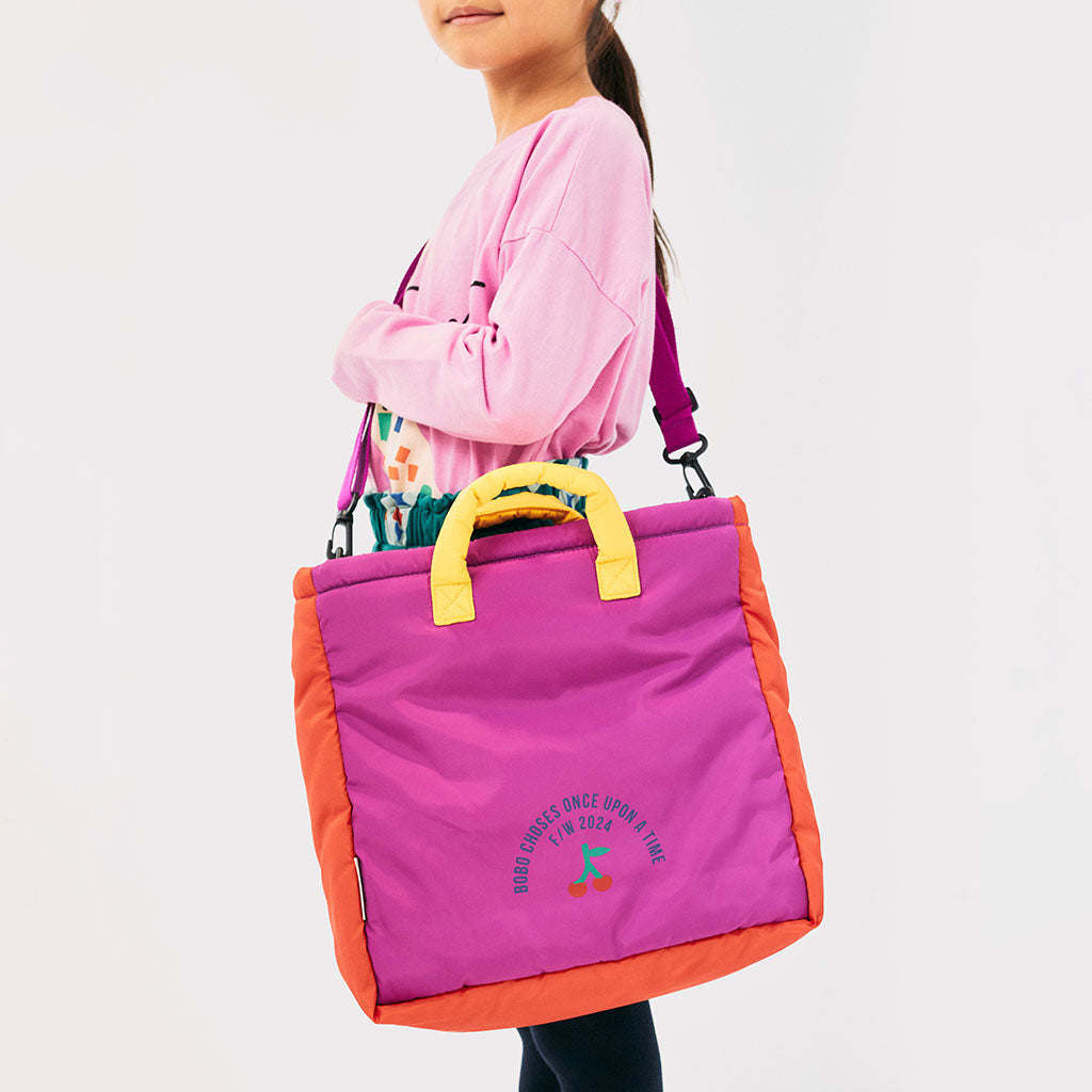 Bobo Choses Cherry Colour Block Tote Bag Multicolour