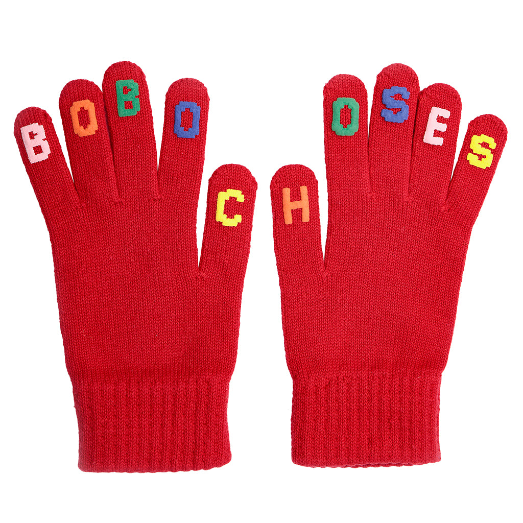 Bobo Choses Child Knitted Gloves Red