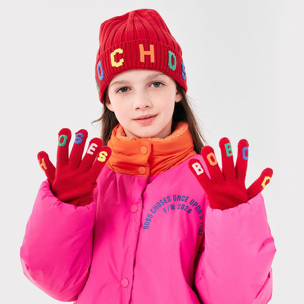 Bobo Choses Child Knitted Gloves Red