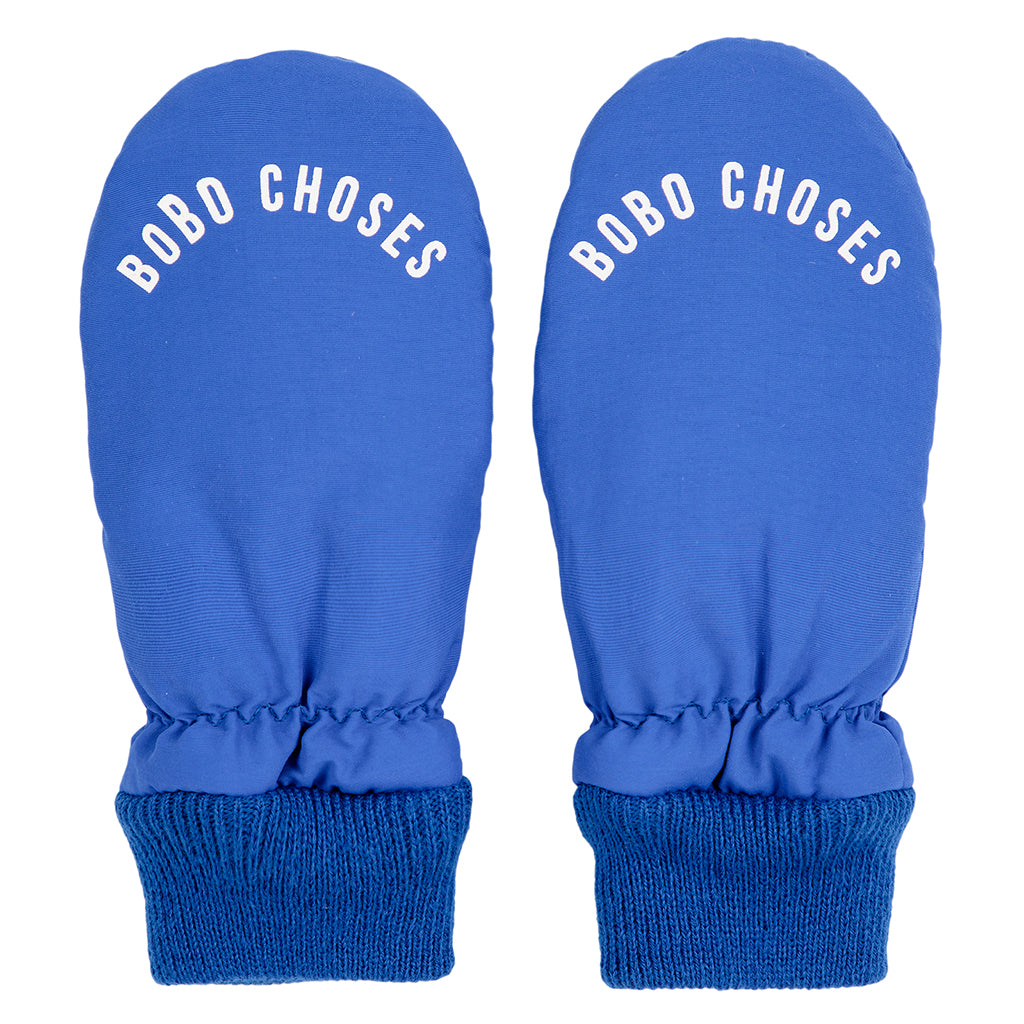 Bobo Choses Child Logo Mittens Blue