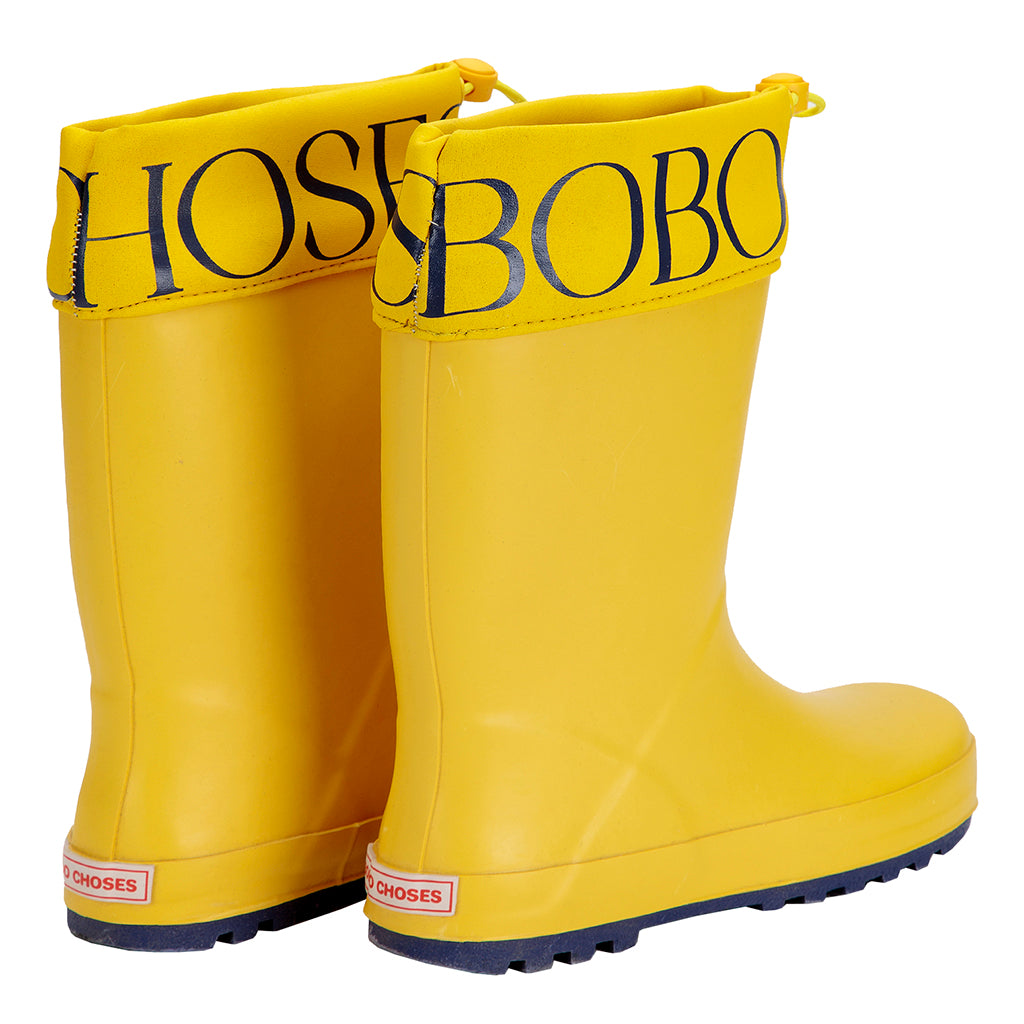 Bobo Choses Child Rain Boots Yellow