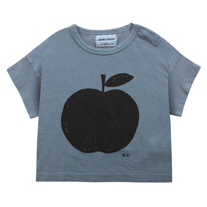 Bobo Choses Iconic Baby Poma Short Sleeve T-Shirt Infinity Blue