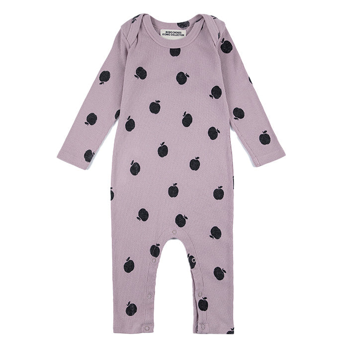 Bobo Choses Iconic Baby All Over Poma Long Sleeve Overall Lavender