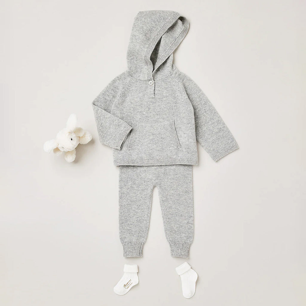 Bonpoint Baby Cashmere Leggings Light Heather Grey