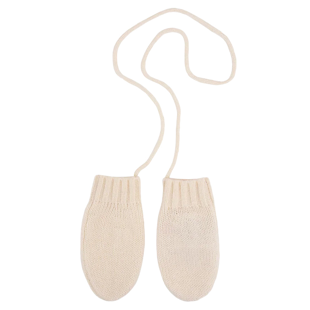 Bonpoint Baby Cashmere Mittens Milk Cream