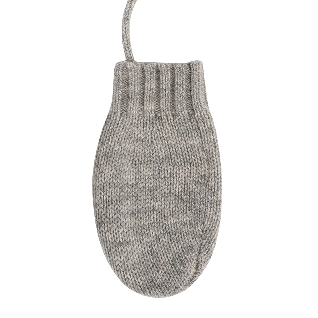 Bonpoint Baby Cashmere Mittens Light Heather Grey