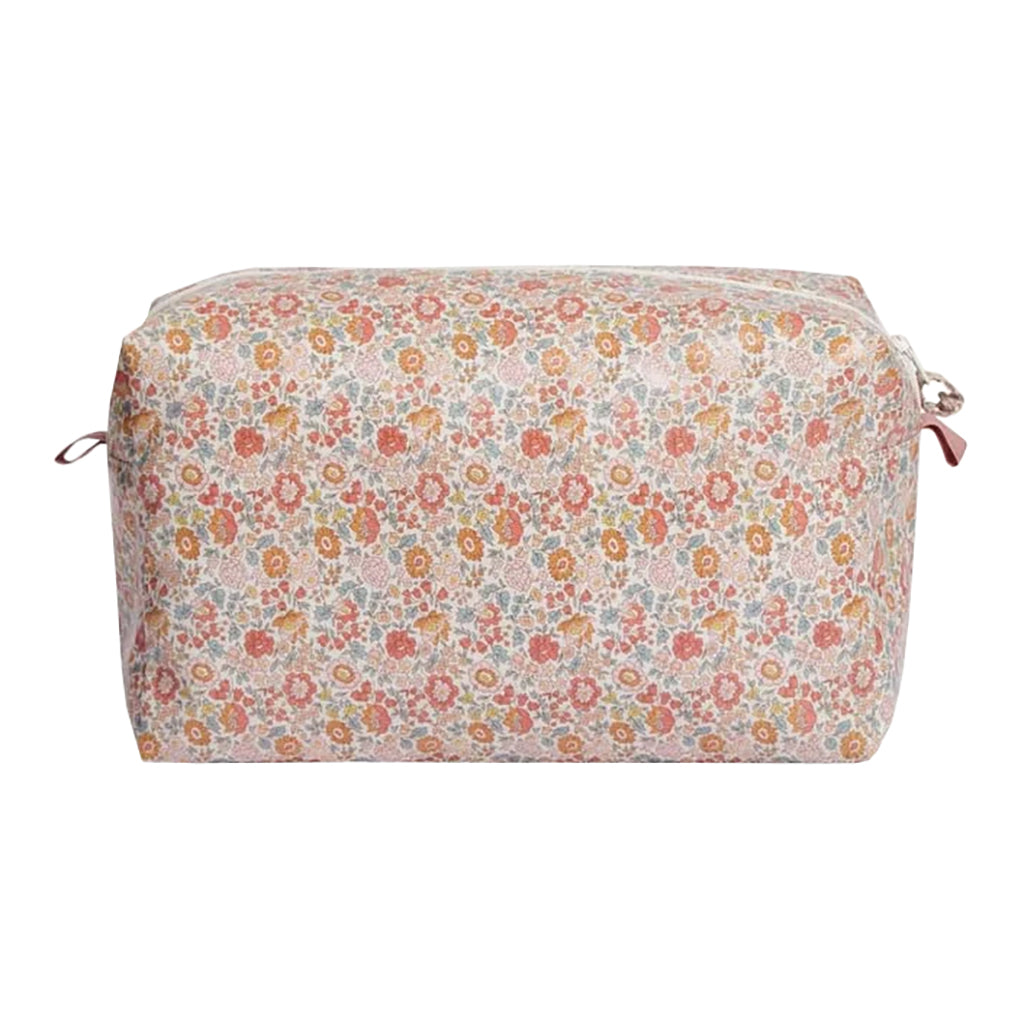 Bonpoint Toiletry Bag Liberty Orange Floral Print