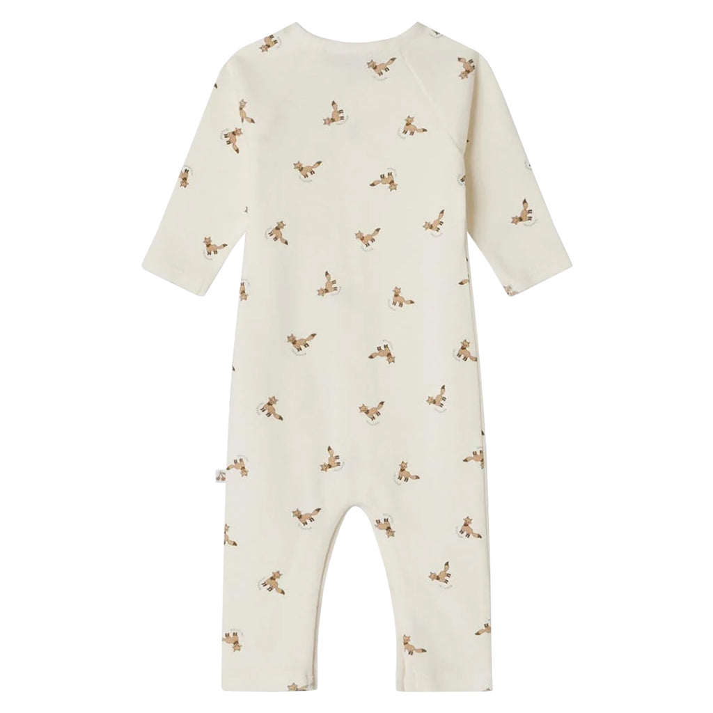 Bonpoint Baby Georget Pyjamas Milk White With Fox Print