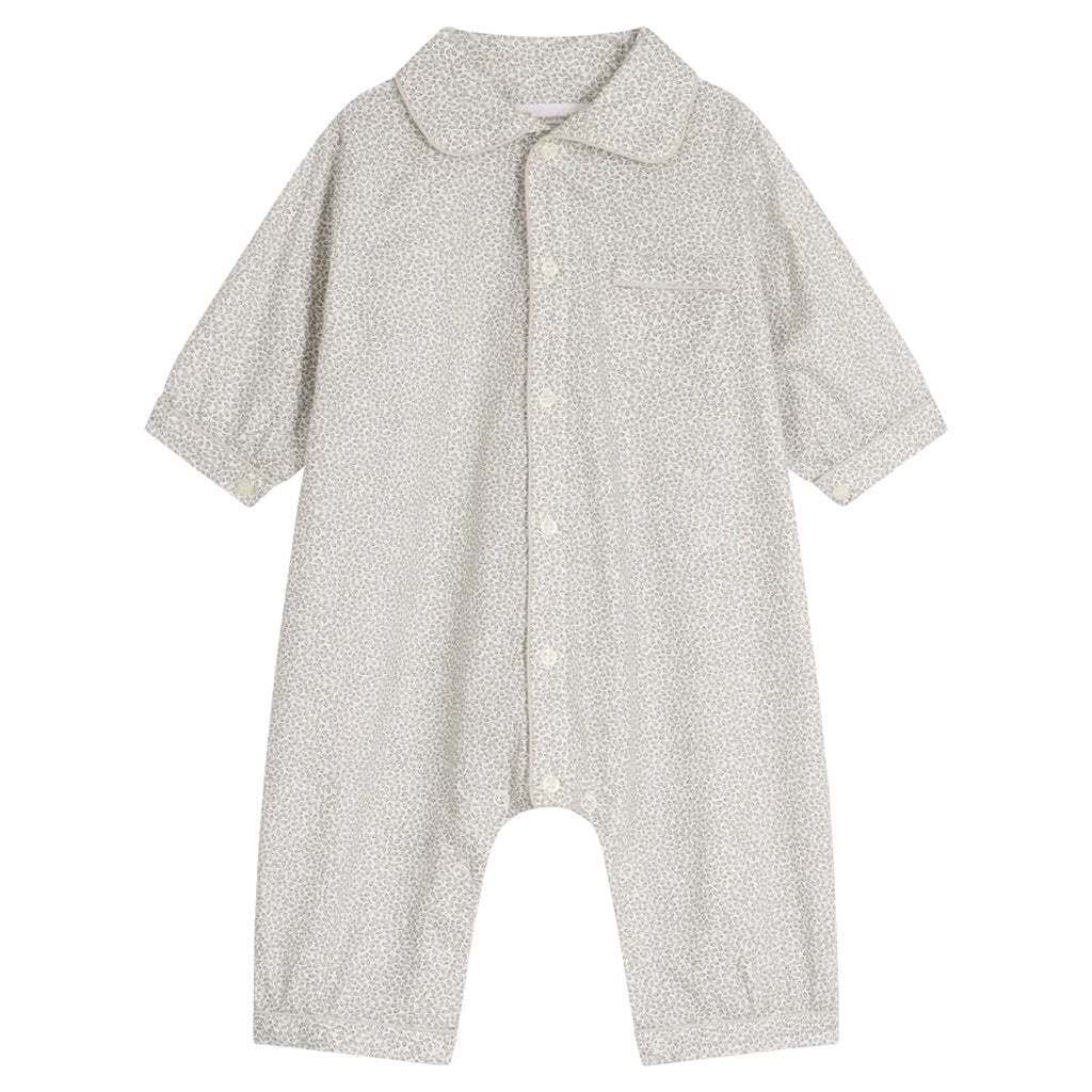 Bonpoint Baby Reve Jumpsuit Light Grey Print