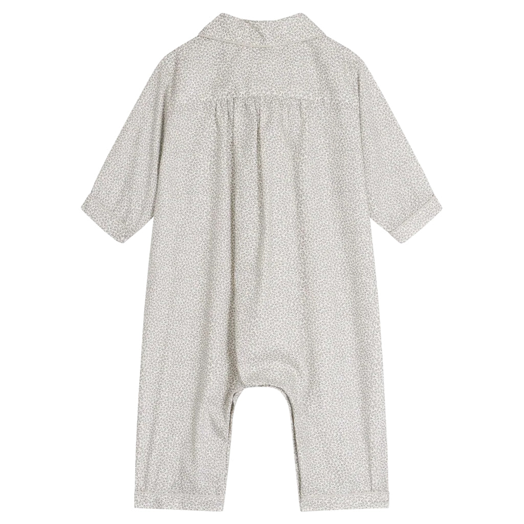 Bonpoint Baby Reve Jumpsuit Light Grey Print
