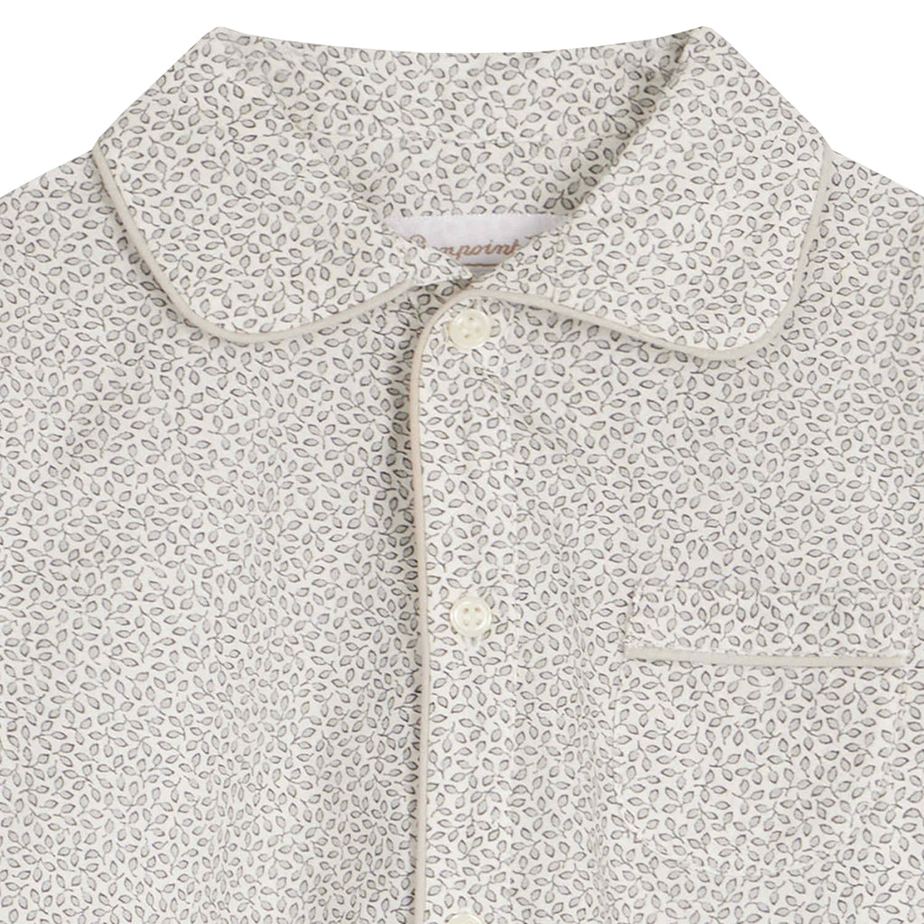 Bonpoint Baby Reve Jumpsuit Light Grey Print