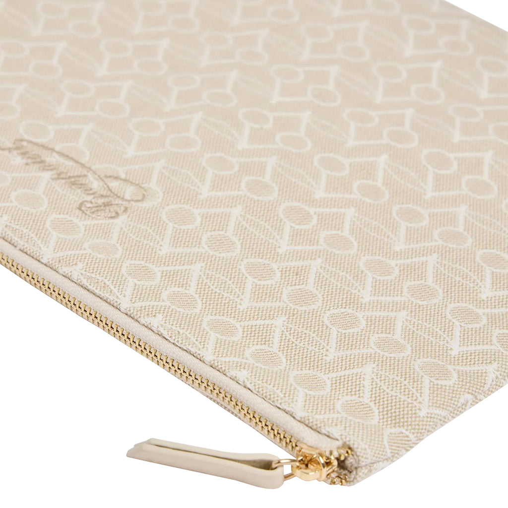 Bonpoint Daya Clutch Bag Beige Signature Cherry Pattern