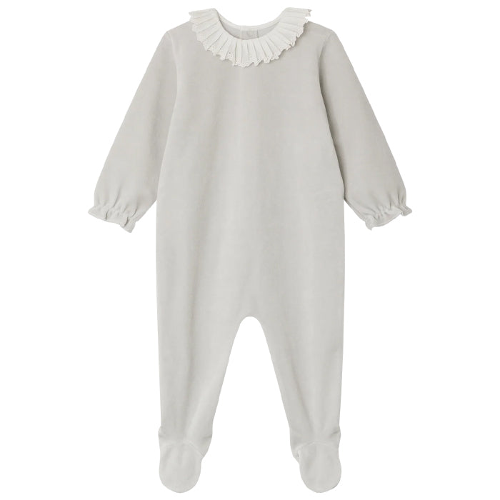 Bonpoint Baby Héritier Pyjama Blue Grey