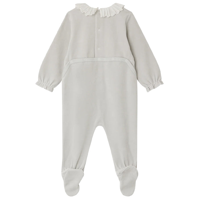 Bonpoint Baby Héritier Pyjama Blue Grey