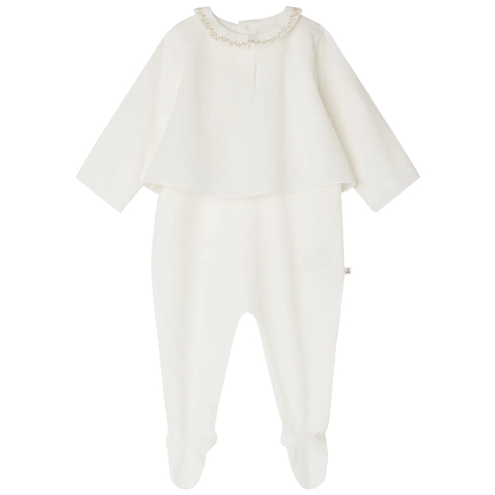 Bonpoint Baby Sage Pyjama Natural White