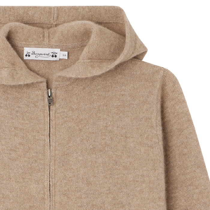 Bonpoint Child Tylcy Cashmere Sweater Praline Brown