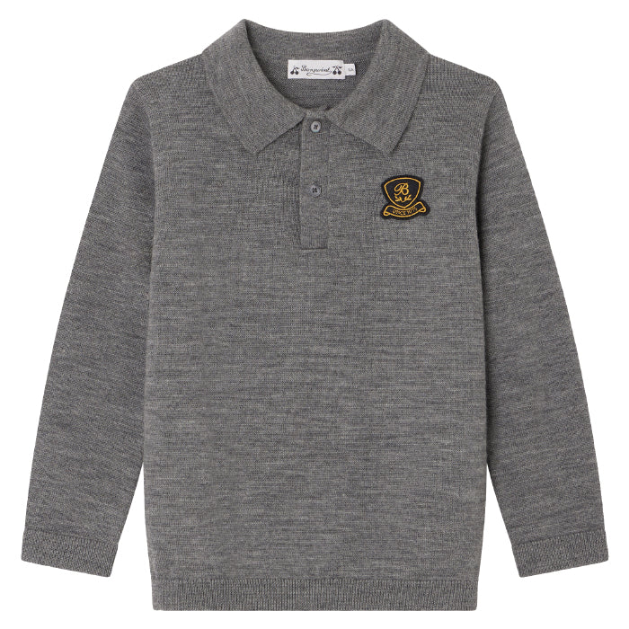 Bonpoint Child Darius Sweater Heathered Grey