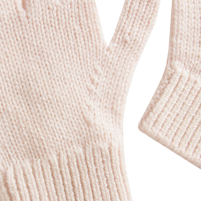 Bonpoint Child Birk Cashmere Gloves Pale Pink