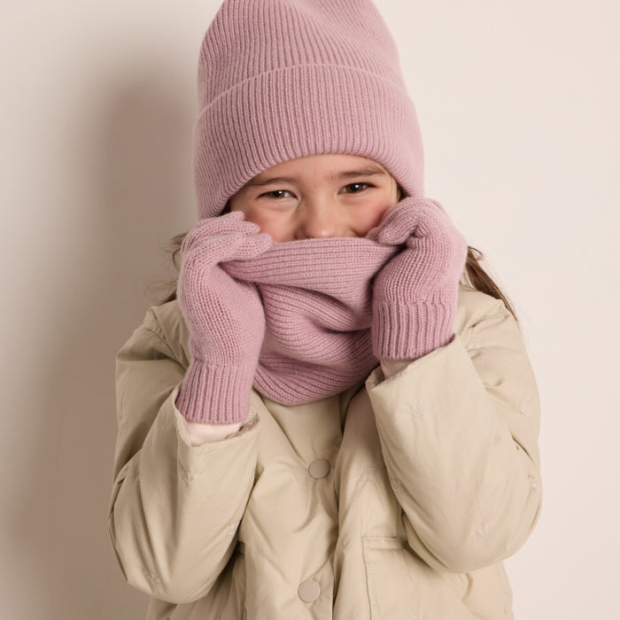 Bonpoint Child Birk Cashmere Gloves Peony Pink
