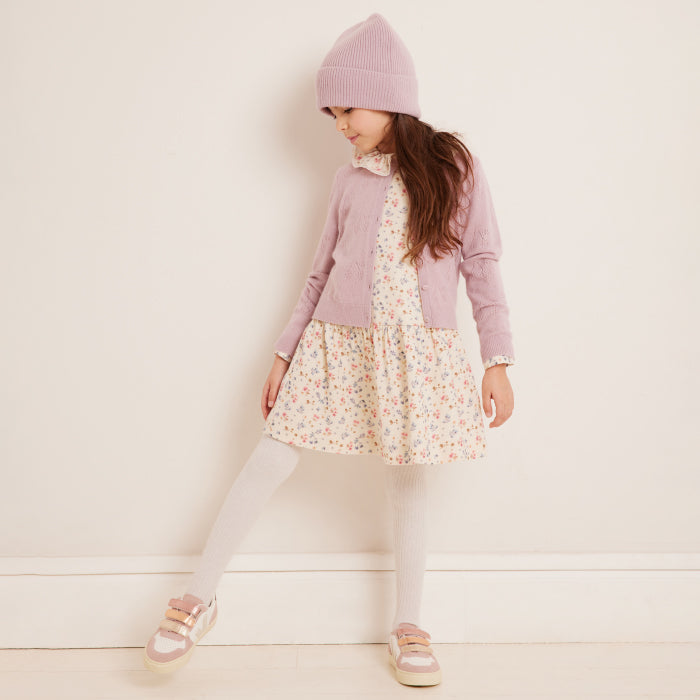 Bonpoint Child Thindra Cashmere Cardigan Peony Pink