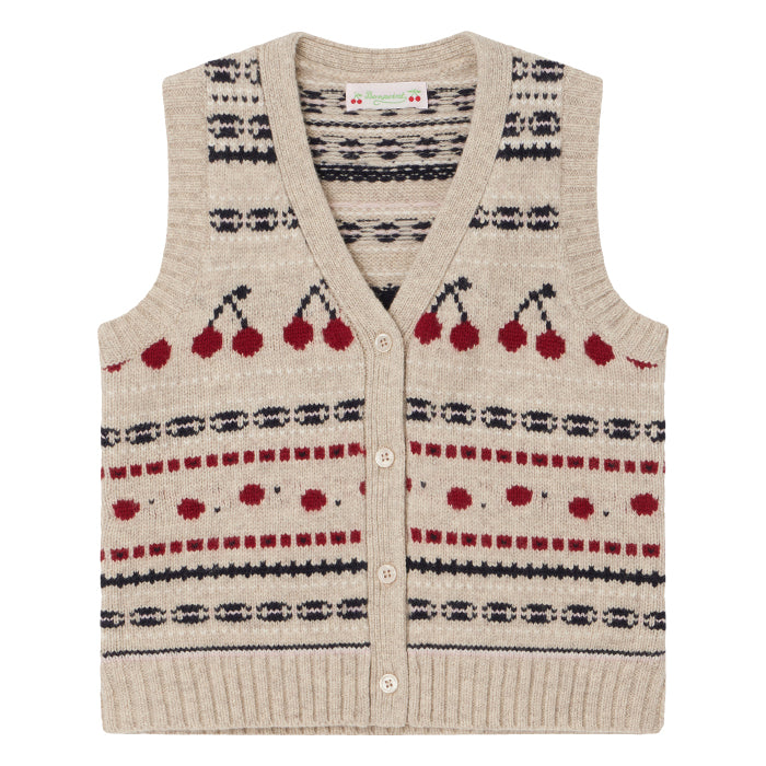 Bonpoint Child Thevy Vest Putty Beige