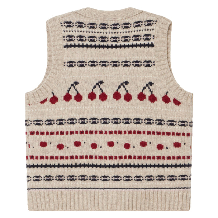 Bonpoint Child Thevy Vest Putty Beige