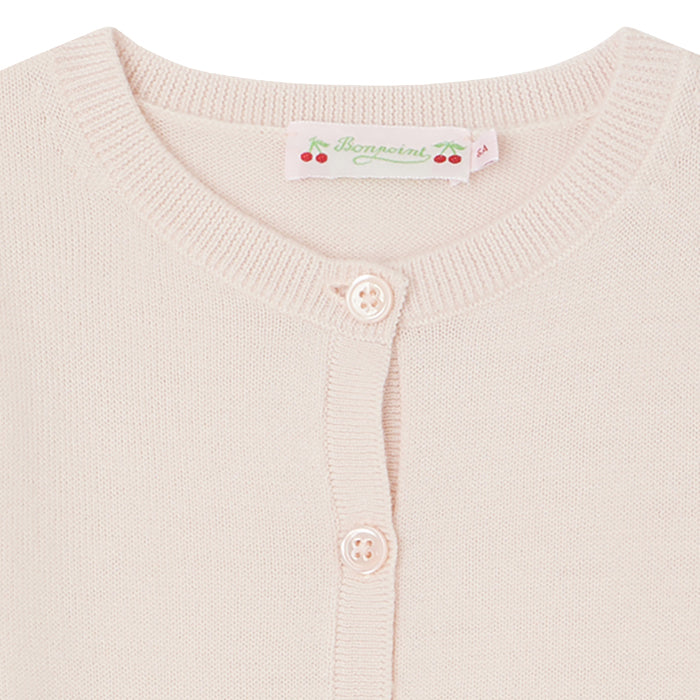 Bonpoint Child Bothilda Cardigan Powder Pink